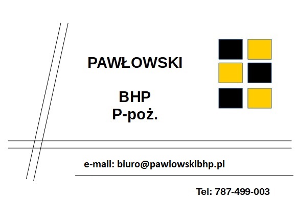 szkolenia bhp dla pracodawców Gliwice Pawłowski BHP ppoż.